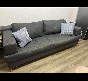 taxt iwlenmiw: Qaranlıq boz rəngdə, müasir dizaynlı Divan satilir 110azn qiymet — 1