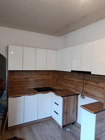 silver kitchen: Угловой кухонный гарнитур современного дизайна - Планировка — 4