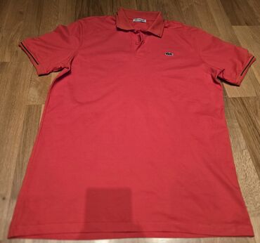 Majice: Majica na kratke rukave, L (EU 52), XL (EU 54), Lacoste, bоја - Crvena — 15