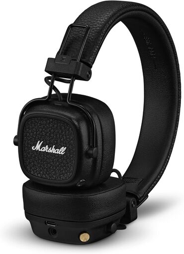 Наушники: Marshall Major IV — беспроводные накладные наушники с фирменной