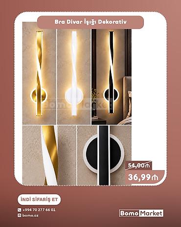 Bra divar işığı – dekorativ LED bra - Minimalist və müasir dizayn