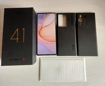 телефон флай фс458: ZTE Axon 41 Ultra 5G, 512 GB, rəng - Qara, Barmaq izi, İki sim kartlı, Face ID