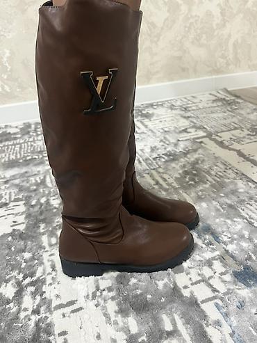 Сапоги, 38, Louis Vuitton, Новый, цвет - Коричневый