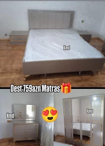 embawood silver yataq desti: İkinəfərlik çarpayı, Dolab, Yeni — 1