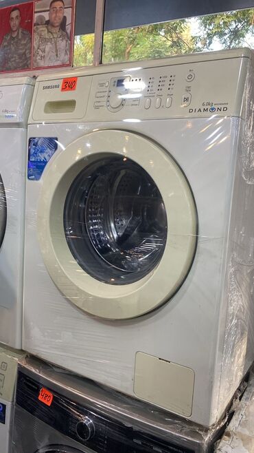 Paltaryuyan maşınlar: Paltaryuyan maşın Samsung, 6 kq, İşlənmiş, Avtomat, Qurutma var
