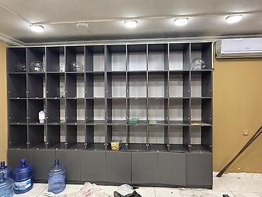 divar rəf: Mağaza vitrin rəfi – modular bölməli Sayı çoxdur bir hissəsi — 3
