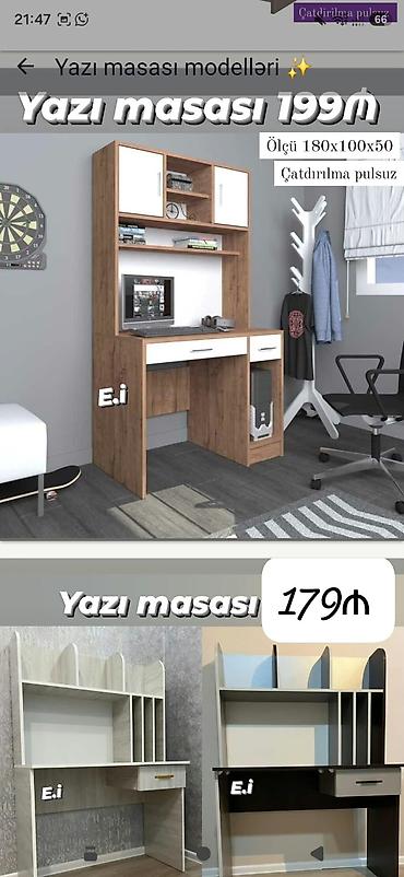 dirnaq stolu: Düz masa, Stulsuz, Polkalı, Siyirməli, Teksturalı laminat — 2