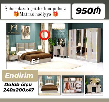 куплю мебель бу баку: *Yataq dəsti / 950azn ✔️Rəng seçimi var ✔️ Şəhər daxili Çatdırılma və
