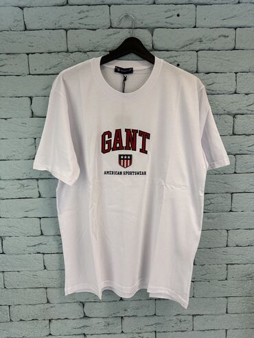 футболки оверсайз мужские с принтом: Футболка S (EU 36), M (EU 38), L (EU 40), цвет - Белый