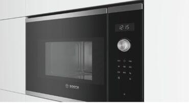 Техника для приготовления еды: Микроволновка Bosch, Встраиваемая, С микроволнами, цвет - Черный, Новый