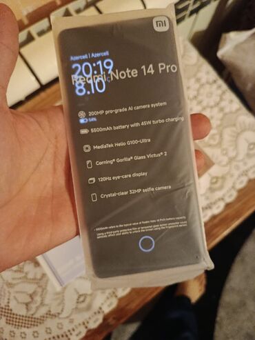 Mətbəx texnikası: Xiaomi 14 Pro, 256 GB, rəng - Qara, 
 Düyməli, Sensor, Barmaq izi