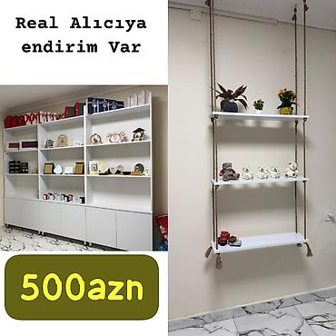 Laminat materialdan hazırlanmış ağ rəf dəsti Ölçülər: - Hündürlük lalafo.az -da Laminat materialdan hazırlanmış ağ rəf dəsti Ölçülər: - Hündürlük