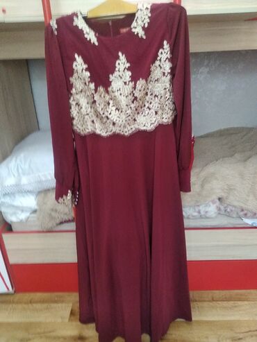 сарафан платье: Вечернее платье, С рукавами, 4XL (EU 48)