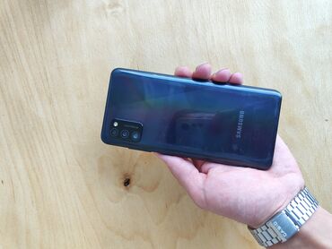kompakt telefonlar: Samsung Galaxy A41, 64 GB, rəng - Qara, Düyməli, Barmaq izi