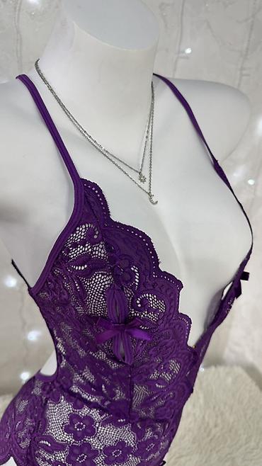 Боди: Кружевное боди с открытым шагом Размеры- S,M,L, XL - Модель: кружевной — 9