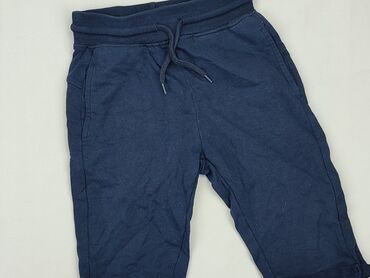 czarne szerokie spodnie z dziurami: 3/4 Children's pants VRS, 7 years, Cotton, condition - Good