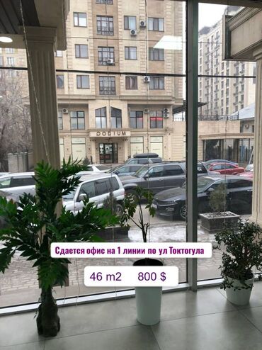 токтогул бишкек: Сдаю Офис, 45 м², В бизнес центре, 1 линия