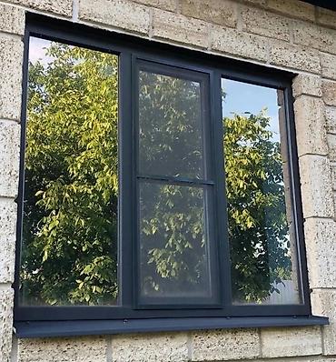 перегородка: Алюминиевое окно на заказ, Тип окна: Витражные, Декоративные особенности: Декоративный переплет, Бесплатная установка, Без рассрочки — 9