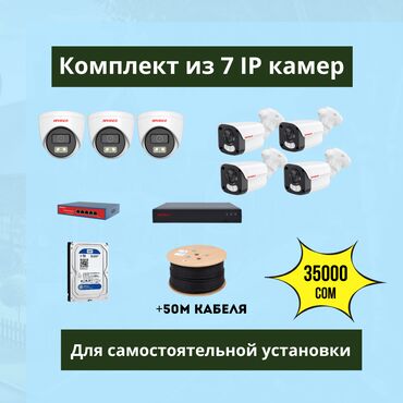 кирг щелк: IP-камеры, комплект видеонаблюдения, уличные камеры, камеры для дома