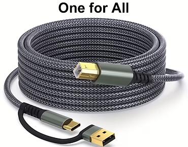 windows telefonlar: USB kabel – çoxməqsədli, hörgülü, qızıl örtüklü ucluqlar - Uçlar — 1