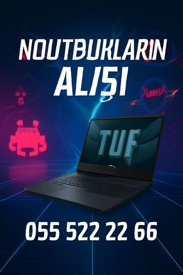 Masaüstü kompüterlər və iş stansiyaları: Xidmət: Noutbukların alışı Təsvir: - Hər model və brend noutbukların