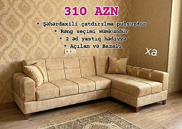 Divanlar: Künc divan – açılan və bazalı model - Qiymət: 310 AZN - Şəhərdaxili — 1