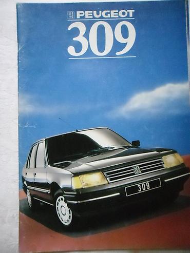 acer: Prospekt: Peugeot 309, A4 format, 1987, 28 str, nem — 1