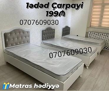 1 nəfərlik çarpayı - Rəng: ağ korpus, boz başlıq - Başlıq: yumşaq