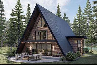 a frame tikintisi: A-FRAME EVLƏRİN TİKİNTİSİ – SİFARİŞ QƏBUL OLUNUR Modern dizayn — 5