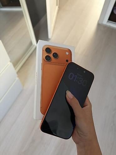 IPhone 17 Pro Max, Б/у, 512 ГБ, Оранжевый, Защитное стекло, Чехол, Кабель, 97 % at lalafo.kg IPhone 17 Pro Max, Б/у, 512 ГБ, Оранжевый, Защитное стекло, Чехол, Кабель, 97 %