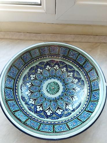 Посуда: Риштанская голубая керамика авторская ручная работа! Чаша для фруктов at lalafo.kg — 2 Посуда: Риштанская голубая керамика авторская ручная работа! Чаша для фруктов — 2