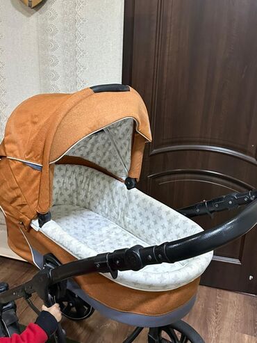 прогулочная коляска cybex бу: Коляска, цвет - Коричневый, Б/у