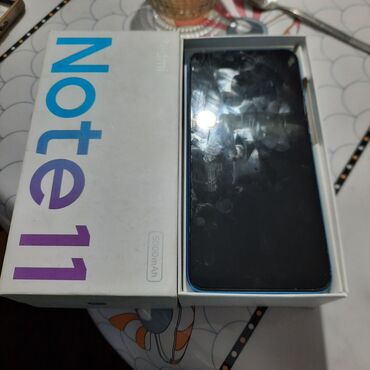 телефоны xiaomi redmi нот 11: Xiaomi, Redmi Note 11, Б/у, 256 ГБ, цвет - Синий, 2 SIM