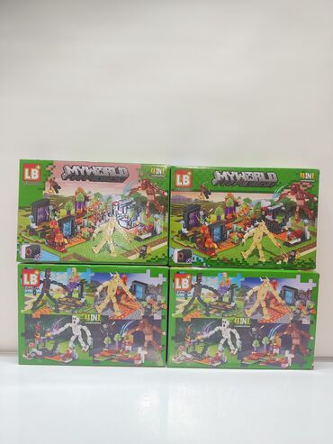 lego человечки: Конструктор LB “MyWorld” (аналог в стиле Minecraft), серия 4-in-1