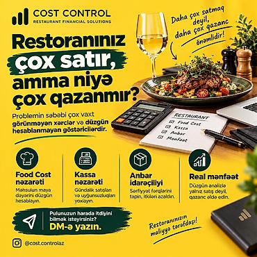 topdan satış saytlari: Cost Control – Restoranlar üçün maliyyə həlləri Xidmət: Yemək və — 2