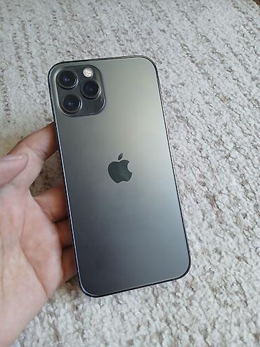 Apple iPhone: IPhone 12 Pro, Б/у, 128 ГБ, Графит, Чехол, 88 % — 1