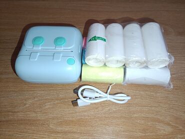 купить кабель ethernet: Мини принтер б/у работает в комплекте имеется:Бумага, клей бумага, и