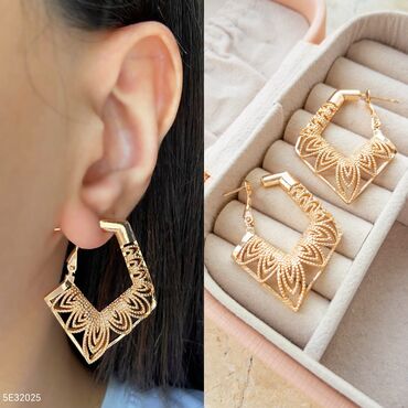 Bijuteriya dəstləri: Qızıl rəngli bijuteriya dəstləri 1) Qırmızı daşlı “marquise” forması — 9