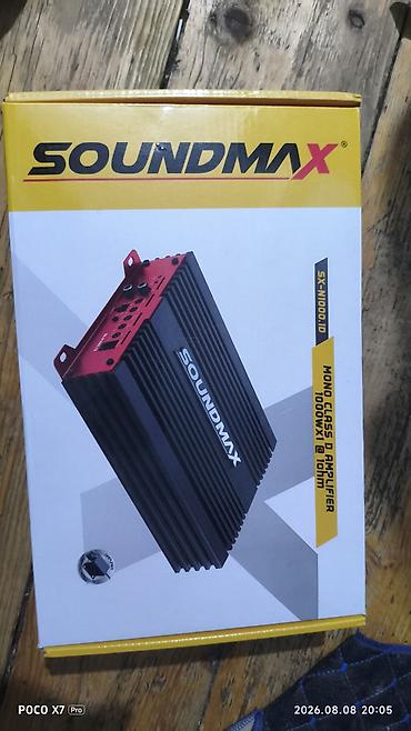 soundmax 5500: SOUNDMAX SX-N1000.1D monoblok avtomobil gücləndiricisi - Sinif: Class — 1