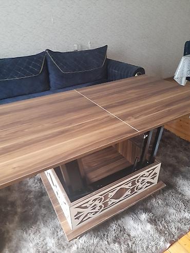 mdf panel: Transformasiya olunan kofe/çarpaz masa - 2-in-1 dizayn: Aşağı — 2