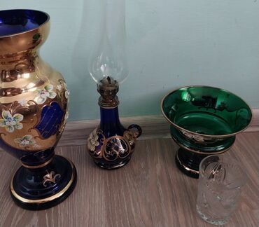 Digər qab-qacaq və mətbəx ləvazimatları: Bagema qablar.az işlenmiş.Guldan,Lanpa,Kanfet qabı 3- bir yerdə 30 — 8