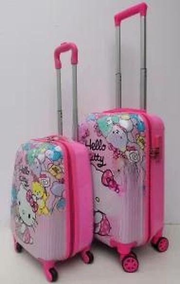 Putni koferi i torbe: Set kofera Hello Kitty – 2 kom - Dizajn: roze sa motivima Hello — 17