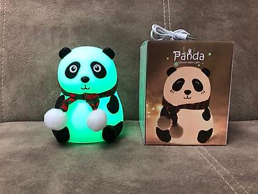 oyuncaq ev: Panda Gecə lampası Uşaq otağına panda lampa RGB zaratka ilə işləyir — 6