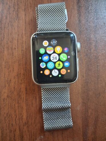 oryent saat: Yeni, Smart saat, Apple, Sensor ekran, rəng - Gümüşü