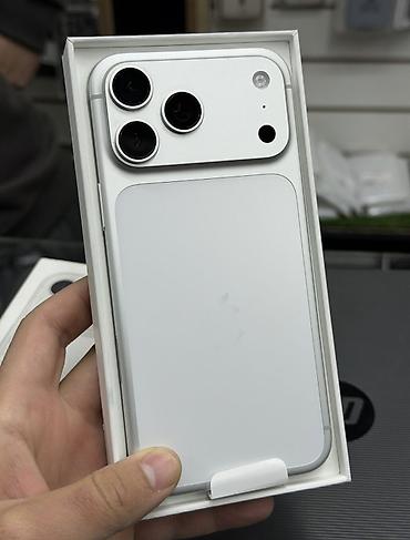 телефон айфон 1: IPhone 17 Pro Max, Б/у, 512 ГБ, Серебристый, Защитное стекло, Чехол, Кабель, 100 % — 1