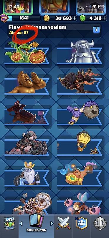 brawl stars 2: Clash Royale hesabı - kupa: 11300 - Taş: 4,318 - Rozetlər: 127/137 — 9