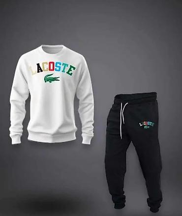 Trenerke: Trenerka Lacoste, bоја - Crna — 15