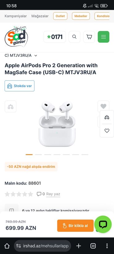 Orginal Airpods pro 2 satılır