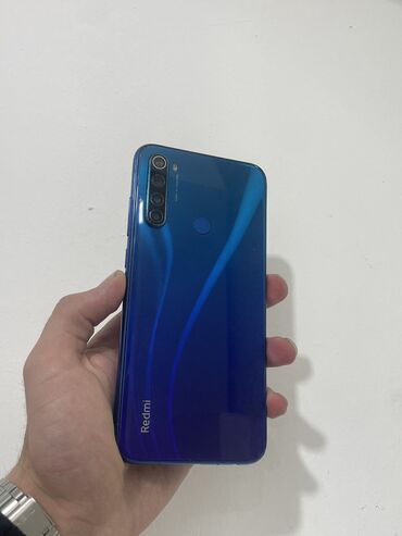 Мобильные телефоны и аксессуары: Xiaomi Redmi Note 8, 64 ГБ, цвет - Синий, 
 Кнопочный, Отпечаток пальца, Face ID