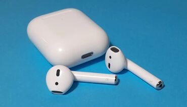 аирподс 1 1: Каптагычтар, Apple, Жаңы, Электр зымсыз (Bluetooth), Классикалык